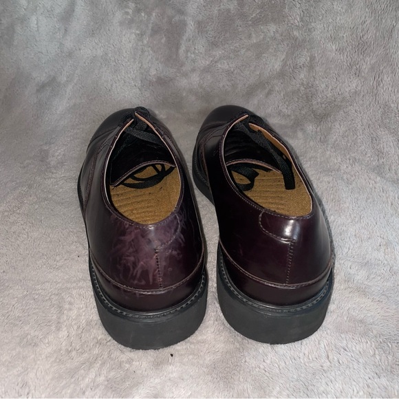 Rockport | Cap Toe Oxfords Brown/Wine Mens Dress Shoes - Picture 4 of 9